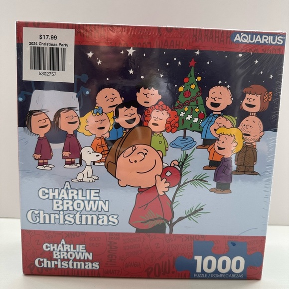 A Charlie Brown Christmas 1000 Piece Puzzle 2018 Aquarius 20" x 28" NEW & SEALED - Picture 1 of 6